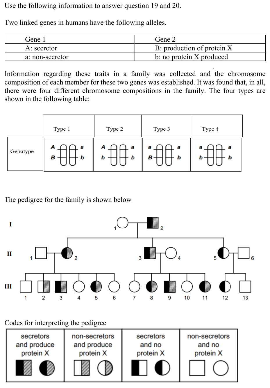 Uncropped shared source page 12 for questions 19, 20; requires human review and cropping